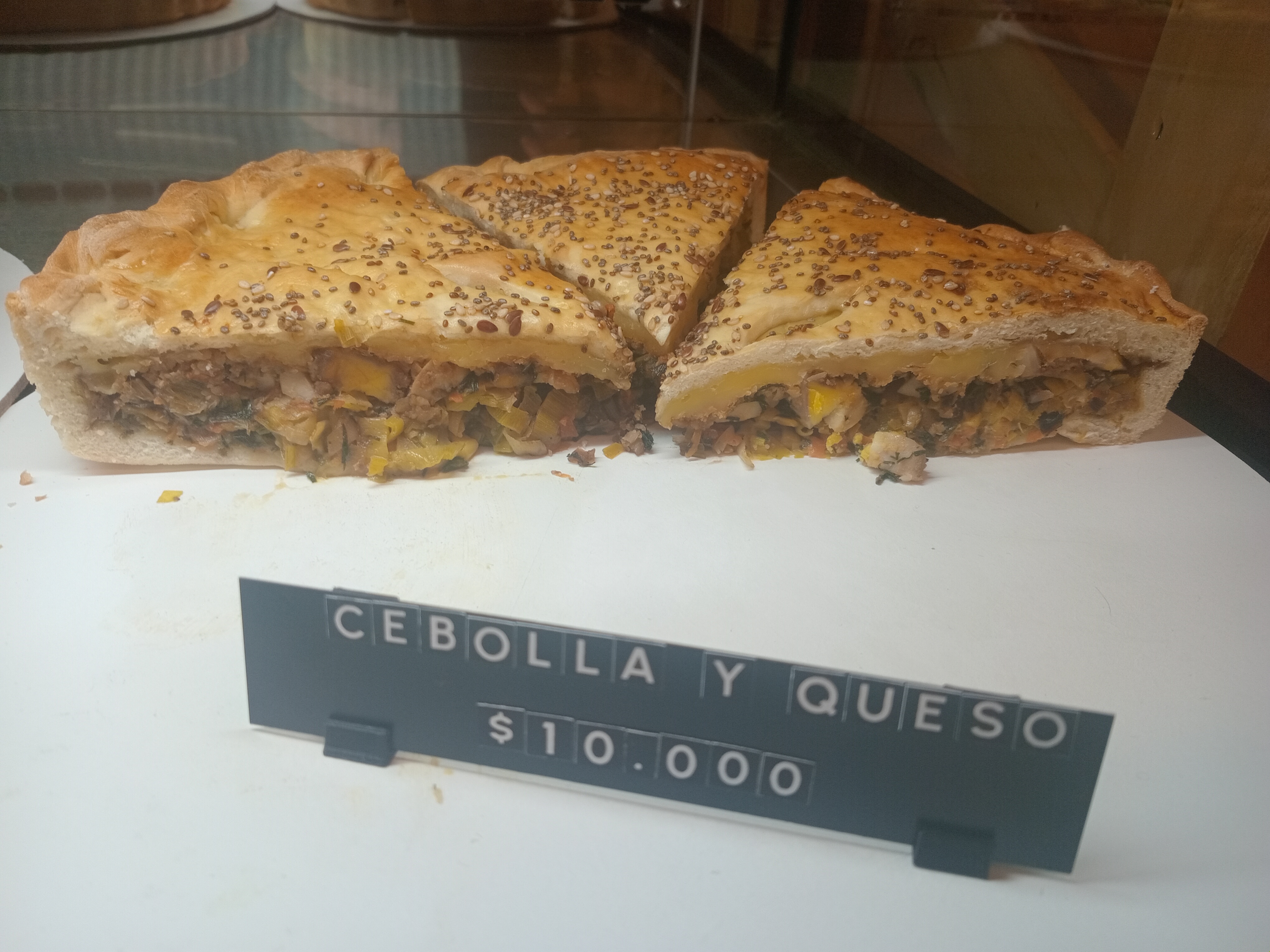 Tarta de cebolla y queso